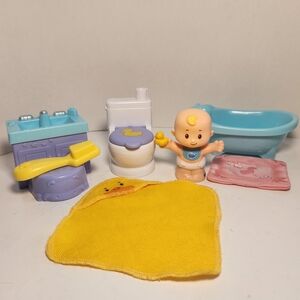 Little People Wash & Go Baby Playset *Complete*